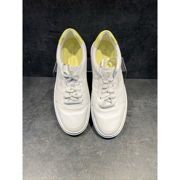 Cole Haan Shoes - Womens Cole Haan Size 9B Grand Series Sneakers White and Lime Green